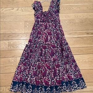 Sleeveless Paisley Maxi Dress in Pink & Navy House of Harlow